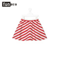 rotes Streifenrockschönes Babykleid rotes Streifenrockschönes Babykleid
